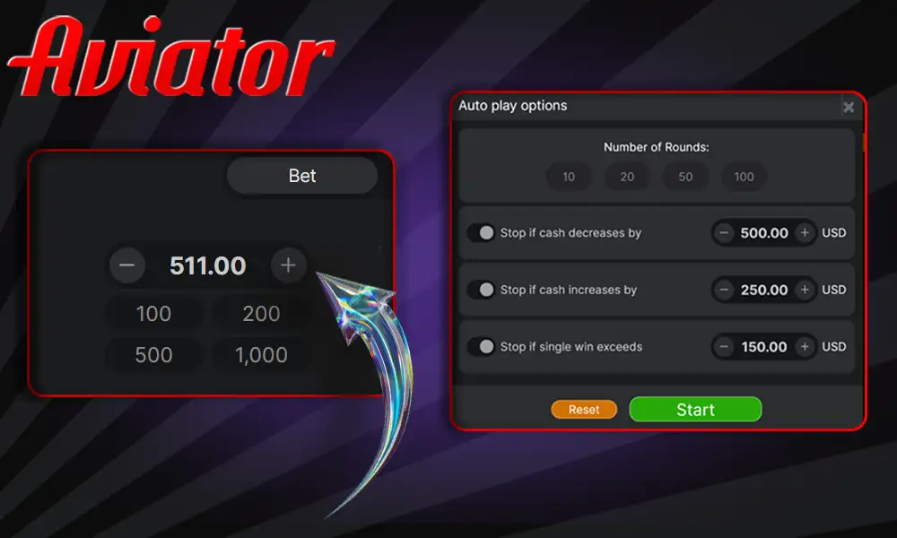 Bet Panel Features